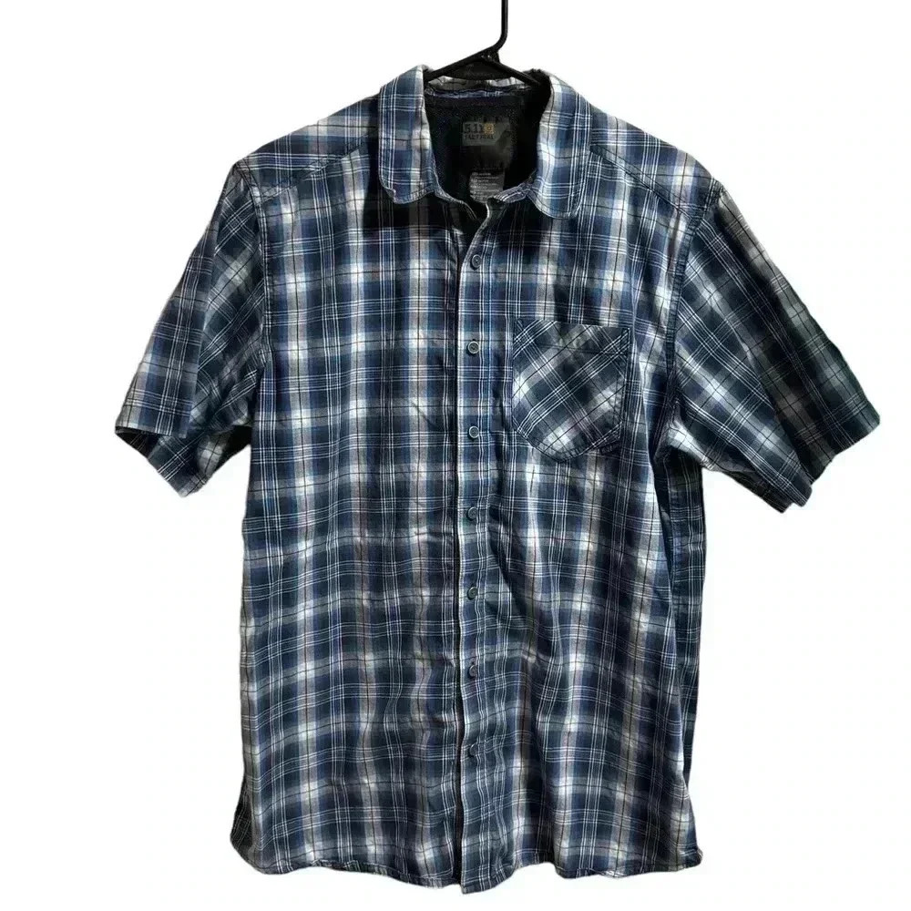 5.11 Tactical Plaid Short Sleeve Shirt Size Medium